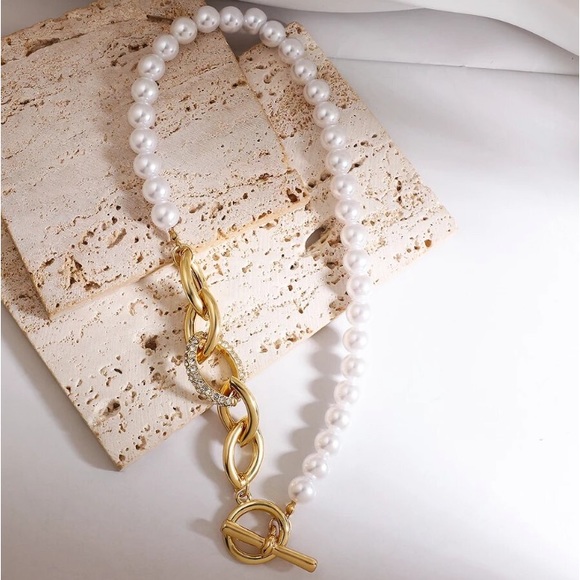 Pearl Gold Plated Necklace - Picture 3 of 4